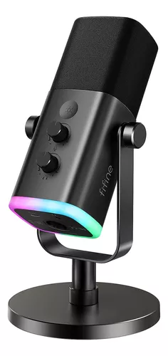 Micrófono Dinámico Fifine, Am8, Negro, Multifunción, 10 Db
