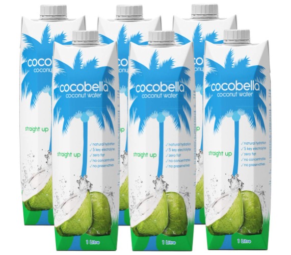 Cocobella Coconut Water Straight Up, 6 x 1L