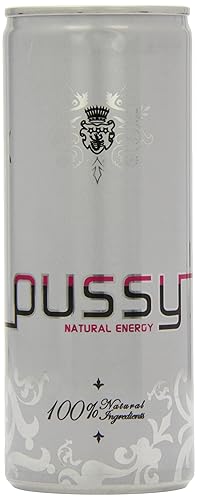 Pussy Natural Energy Drink, 250 ml (Pack of 24)