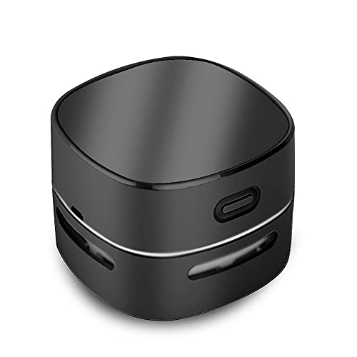 ODISTAR Desktop Vacuum Cleaner, Mini Table dust Sweeper Energy Saving,High Endurance up to 400 mins,360º Rotatable Design for Keyboard/Home/School/Office (Black Charging) - Black - USB Rechargeable