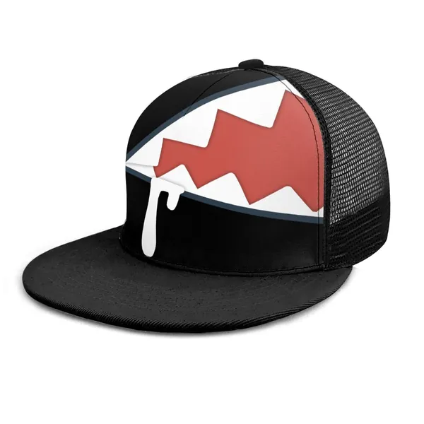 Jacob Gawr Gura Hoodie Mouth (Transparent) - Hololive #Hololiveenglish #Holomyth Unisex Baseball Cap Mesh Trucker Hat Snapback Hat - 