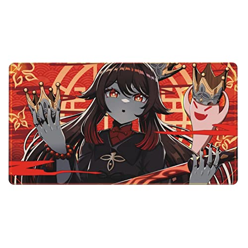 Genshin Impact Mouse pad Gaming Mouse pad Large Anime Mouse pad for Professional Cyber Games Extended Desk mat Desk pad Non-Slip Rubber Base Good Materials Galaxy Printing（15.7"*29.5"） (3) - 3
