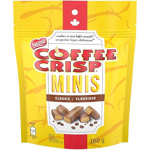 COFFEE CRISP Minis, 180g/6.3 oz. Bag (Imported from Canada)