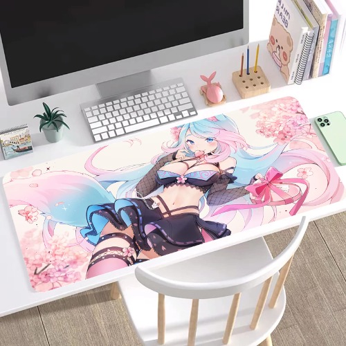 Mouse Pads Extended Silvervale Mouse Pad Large Mouse Mat Laptop Office Gaming Accessories Computer Keyboard Pad Desk Pad with Lock Edge 60X120Cm