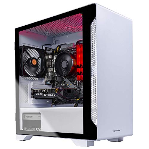 Thermaltake Glacier 160 Gaming PC (AMD Ryzen 5 3600, GTX 1660 Super, 16GB RGB 3000Mhz DDR4 ToughRAM RGB Memory, 500GB SSD, WiFi, Win 10 Home) Gaming Desktop Computer S1WT-B450-G16-LCS