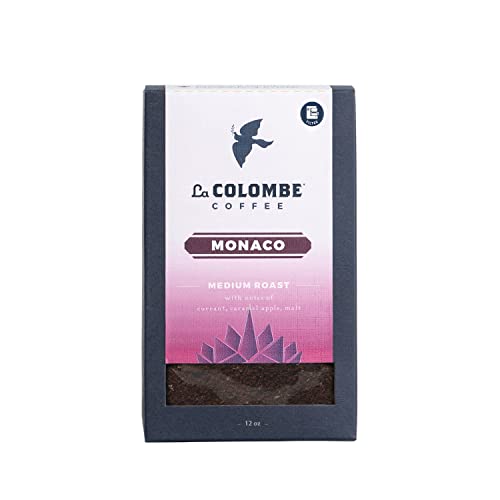 La Colombe Monaco Medium Roast Drip Grind Ground Coffee - 12 Ounce, 4 Pack - Notes of Currant, Caramel Apple & Malt -Sweet, Fruity, Nutty Medium Roast,12 Ounce (Pack of 4) - Nizza 12 Ounce (Pack of 1)