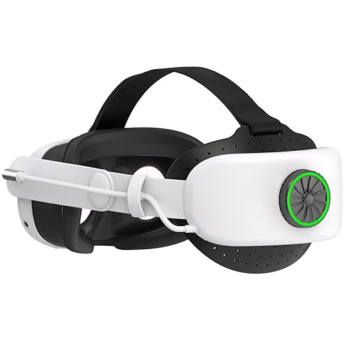 Comfort Head Strap with Battery for Meta Quest 3/Quest 3S, 8000Mah Elite Strap Battery Pack Extend 7 hrs Playtime, Adjustable Lightweight Headset Strap Accessories