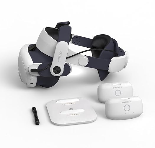 BOBOVR M3 Pro Head Strap Twin Battery Combo,Only Compatible with Quest 3