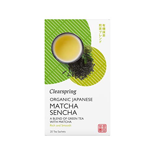 Clearspring Organic Japanese Matcha Sencha, Green Tea Teabags