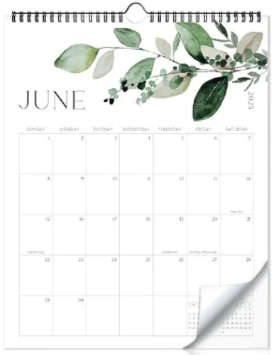 Aesthetic 2025-2026 Wall Calendar 