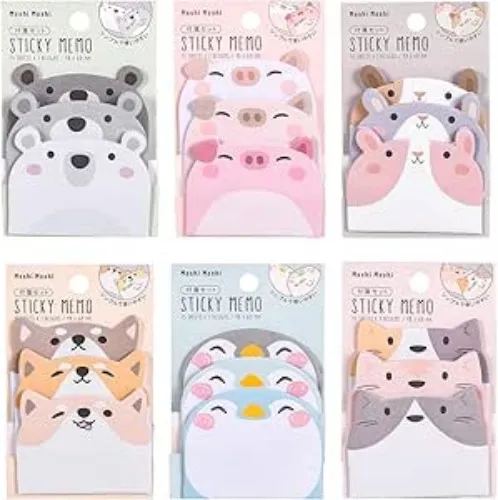 Cute Animal Sticky Notes