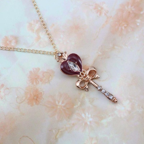 Magic Wand Necklace - Heart Wand