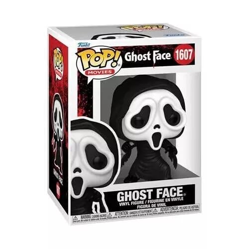 Worldwide Nutrition Bundle Compatible with Funko Ghost Face with Knife #1607 Vinyl Figure - 3.75-Inch Collectible Action Figure Ghostface Merch & Horror Decor with Case and Keychain