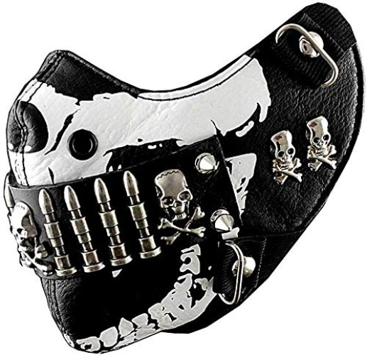 Bullet Mask Mens Punk Rock Biker Custome Hip Hop Motorcycle Steampunk