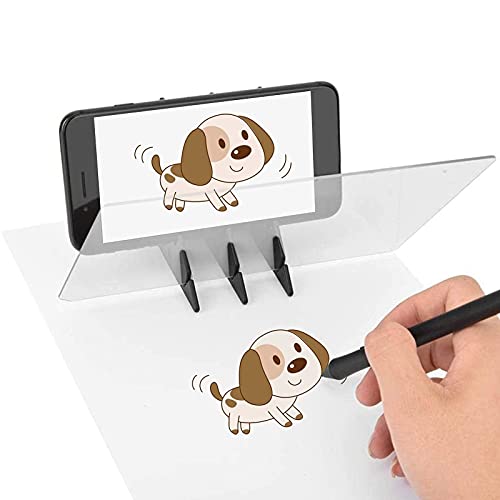 DIY Drawing Tracing Pad, Acrylic Comic Reflection Drawing Optical Drawing Board, Mobile Phone Tablet Computer Projection Copying Station, Kids, Students, Sketching