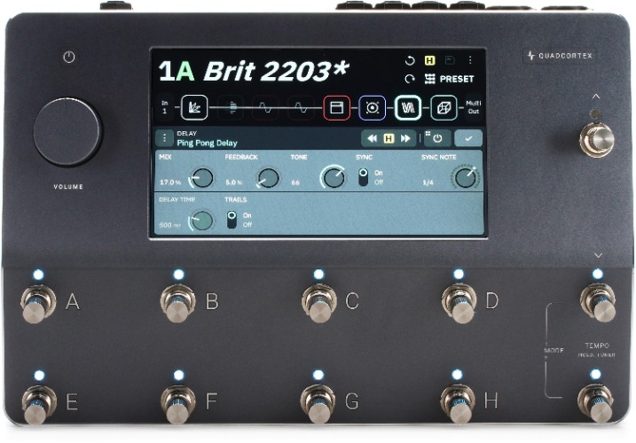 Neural DSP Quad Cortex Quad-Core Digital Effects Modeler/Profiling Floorboard