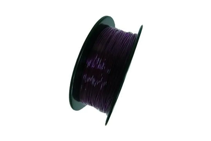 Flexible TPU 3D Printer Filament, 1.75mm, 0.8kg Spool, Transparent Purple