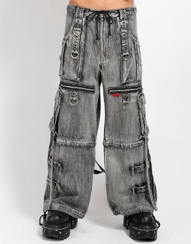 X-STRAP PANT FOG WASH DENIM | XX-Small / FOG WASH