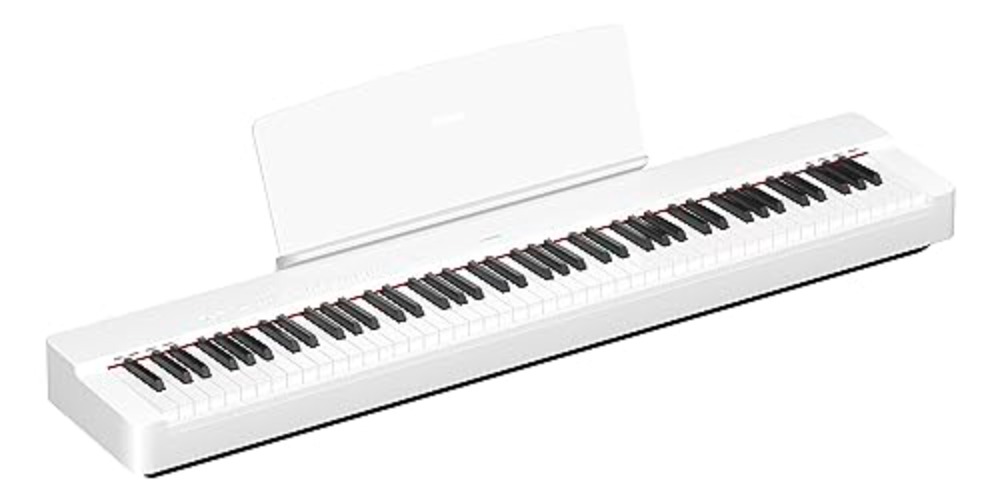 Yamaha P225 White Piano
