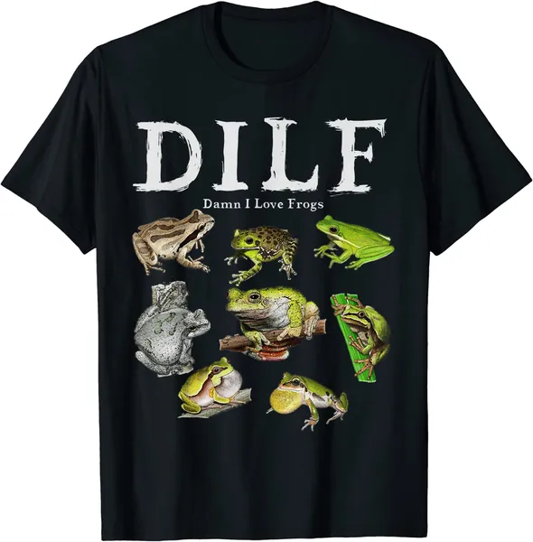 DILF Damn I Love Frogs Funny Frog Lover T-Shirt