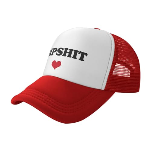 "Dipsh*t" Trucker Hat - Red