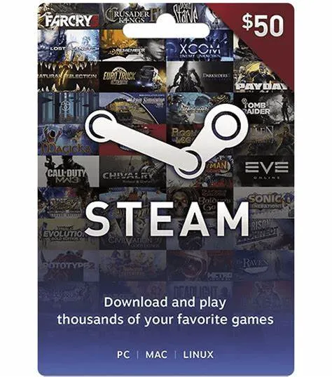 Steam $50 Gift Card