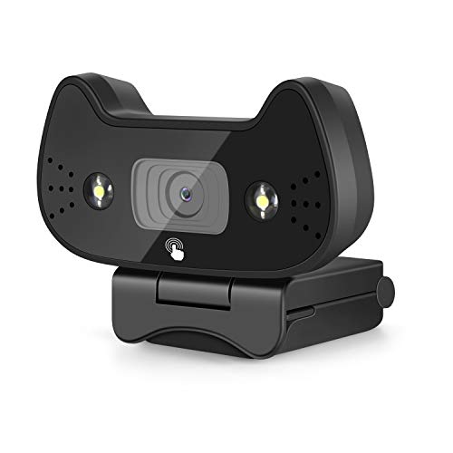 PTN 1080P Webcam with Microphone.Desktop or Laptop USB Webcam,Drive-Free Webcam, for Online Video Calling Recording Conferencing Online Classes Studying