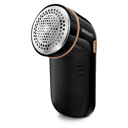 PHILIPS Fabric Shaver, Black, Pack of 1 - Battery Operated - Black-gold