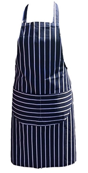 Discounted Cleaning Supplies Chefs Apron Professional Quality Butchers Kitchen Cooks Restaurant Bistro BBQ School College Double POCKETS 100% Cotton