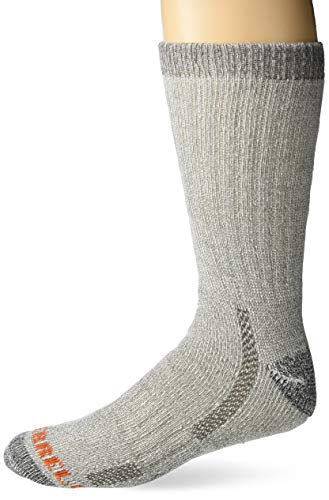 Merrell mens Wool Blend Cushioned Hiker Quarter Socks 3 Pair - XL - Dark Brown