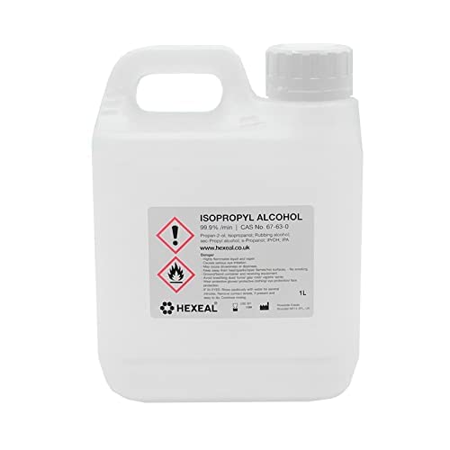 Hexeal IPA 99.9% | 1L Jerrycan | Lab Grade | Isopropyl Alcohol | Isopropanol 99.9% - 1 l (Pack of 1)