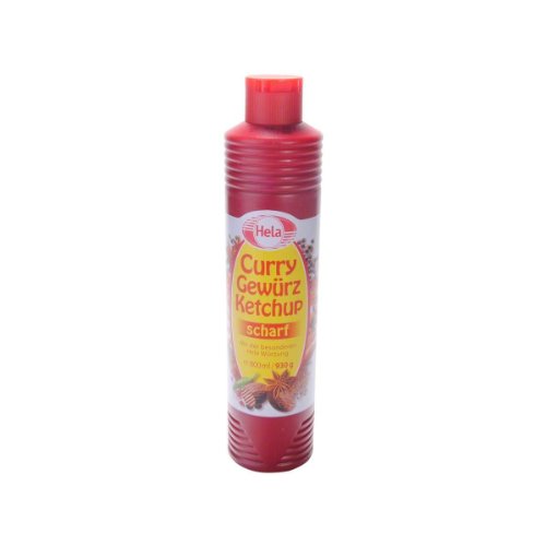 German Hela Hot Spicy Curry Ketchup - 1 x 800 ml - Spicy - 800 ml (Pack of 1)