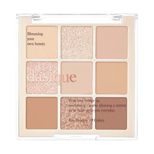 dasique Shadow Palette #07 Milk Latte l Cruelty-Free l 9 Blendable Shades in Smooth Matte and Shimmer Finishes with Gorgeous Pearls - 07 Milk Latte