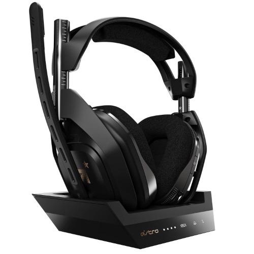 ASTRO Gaming A50 Wireless Headset + Base Station Gen 4 - Compatible with Xbox Series X|S, Xbox One, PC, Mac - Black/Gold - Xbox Series X|S, Xbox One & PC