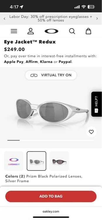 Oakley Eye Jacket Redux