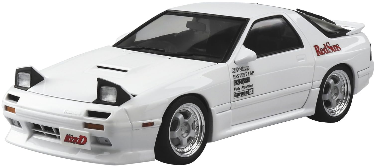 Aoshima Initial D Ryosuke Takahashi FC3S RX-7 1/24 Scale Vehicle Model Kit