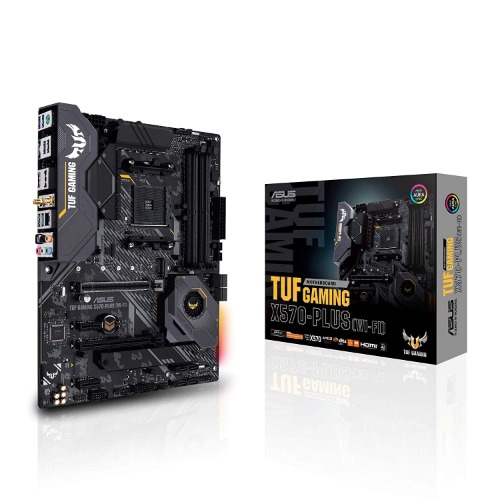 ASUS AM4 TUF Gaming X570-Plus (Wi-Fi) AM4 Zen 3 Ryzen 5000 & 3rd Gen Ryzen ATX Motherboard with PCIe 4.0, Dual M.2, 12+2 with Dr. MOS Power Stage
