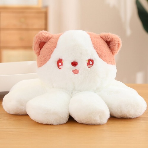 Octopus Kitty Stuffed Soft Cozy Kawaii Plushie - White / 35cm