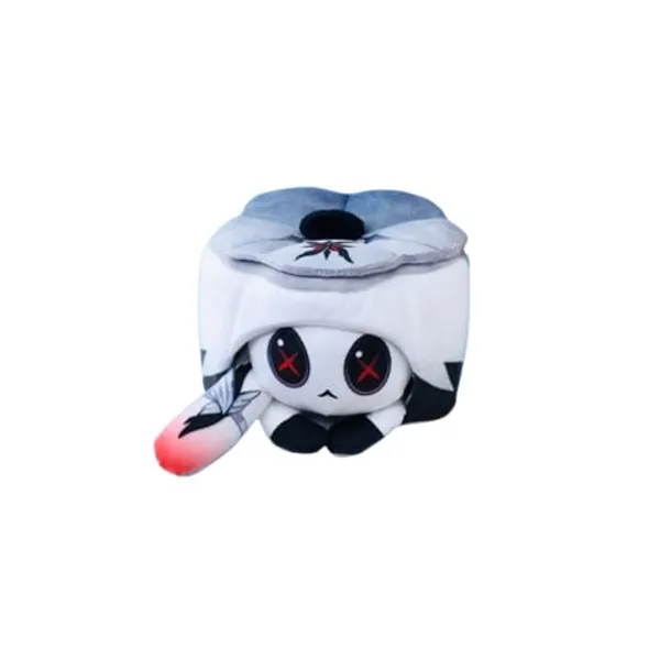 Anime Genshin Neuvillette Arlecchino Kamisato Ayaka Cat Cake Doll Action Figure Characters Collection Desktop Display Toys (Arlecchino) - Arlecchino