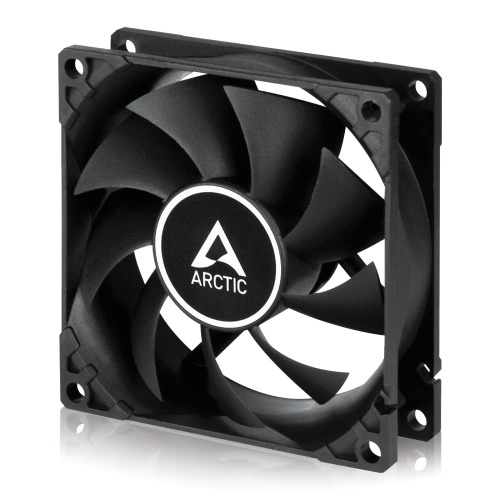 ARCTIC F8 Silent - 80 mm Case Fan, very quiet motor, Computer, Almost inaudible, Push- or Pull Configuration, Fan Speed: 1200 RPM - Black