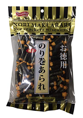 Nori Maki Arare Rice Crackers with Seaweed 5 oz per Pack (1 Pack)