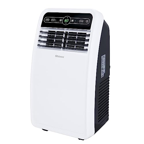 Shinco 8,000 BTU Portable Air Conditioner, Portable AC Unit with Built-in Cool, Dehumidifier & Fan Modes for Room up to 200 sq.ft, Room Air Conditioner with Remote Control, Installation Kit - 8,000 BTU + Auto Evapotation System