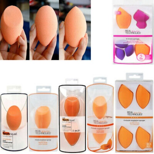 Pro Real Techniques Complexion Sponge Makeup Powder Foundation Blender Puff Set  | eBay