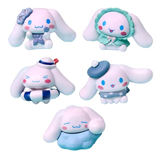 Ropniik 6PCS TCX1060A Figuras,Mini TCX1060A Figuras Set,Adornos para Tartas,Anime Figuras Decoración,Adornos para Coches Regalos de Cumpleaños para Niñas