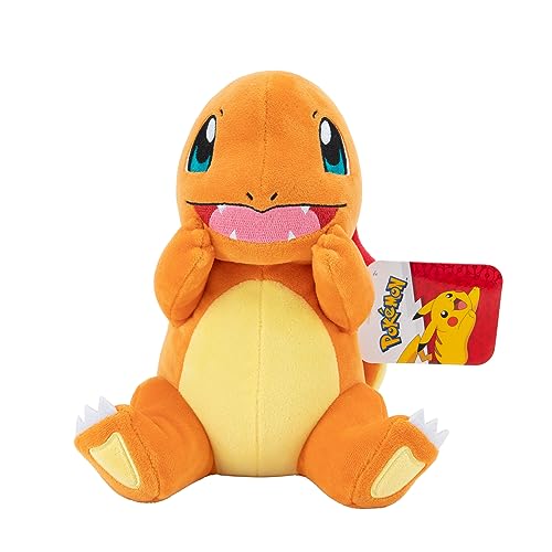 Pokémon Official & Premium Quality 8-inch Charmander Adorable, Ultra-Soft, Plush Toy, Perfect for Playing & Displaying-Gotta Catch ‘Em All - Charmander