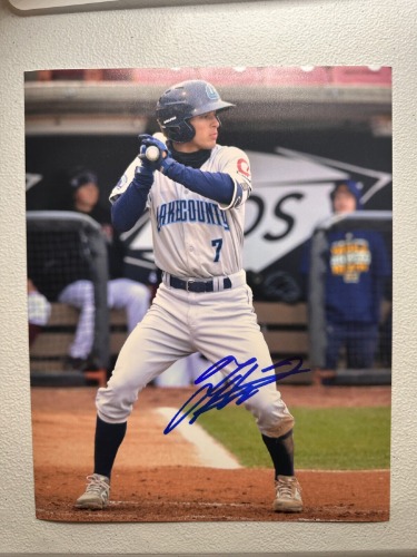 Tyler Freeman Signed 8x10 Photograph Auto Cleveland Guardians