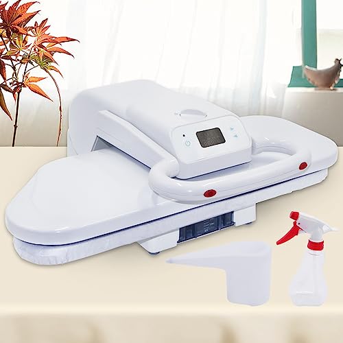 Large Steam Press Machine with LED Screen, 20”x 8” Clothes Press Machine for Home Business Digital Steam Press for Clothes, 5 Temperature Settings for All Fabrics and Steam Burst