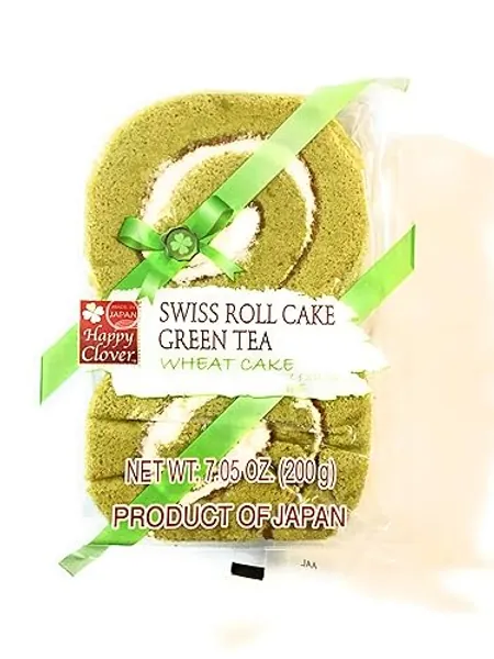 Happy Clover Swiss Roll Cake (Green Tea Wheat Cake)7.05 Oz