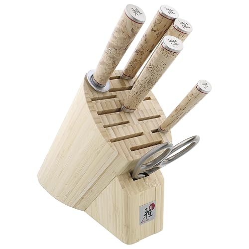 Miyabi Birchwood GS2 7-pc Knife Block Set - 7-pc - Stainless Steel