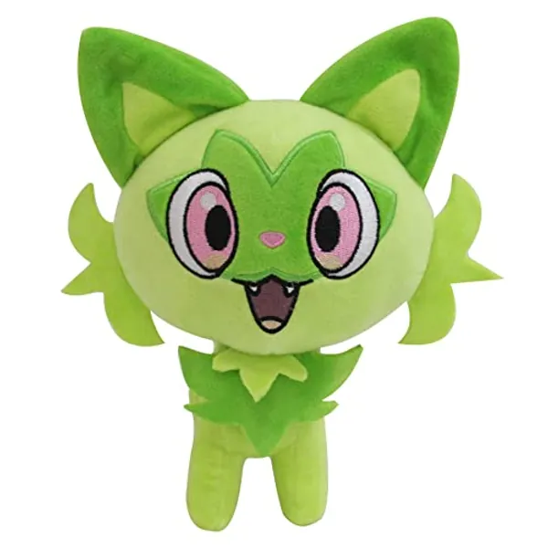 Scarlet and Violet Sprigatito Plush Stuffed Animal LUKARI, Green